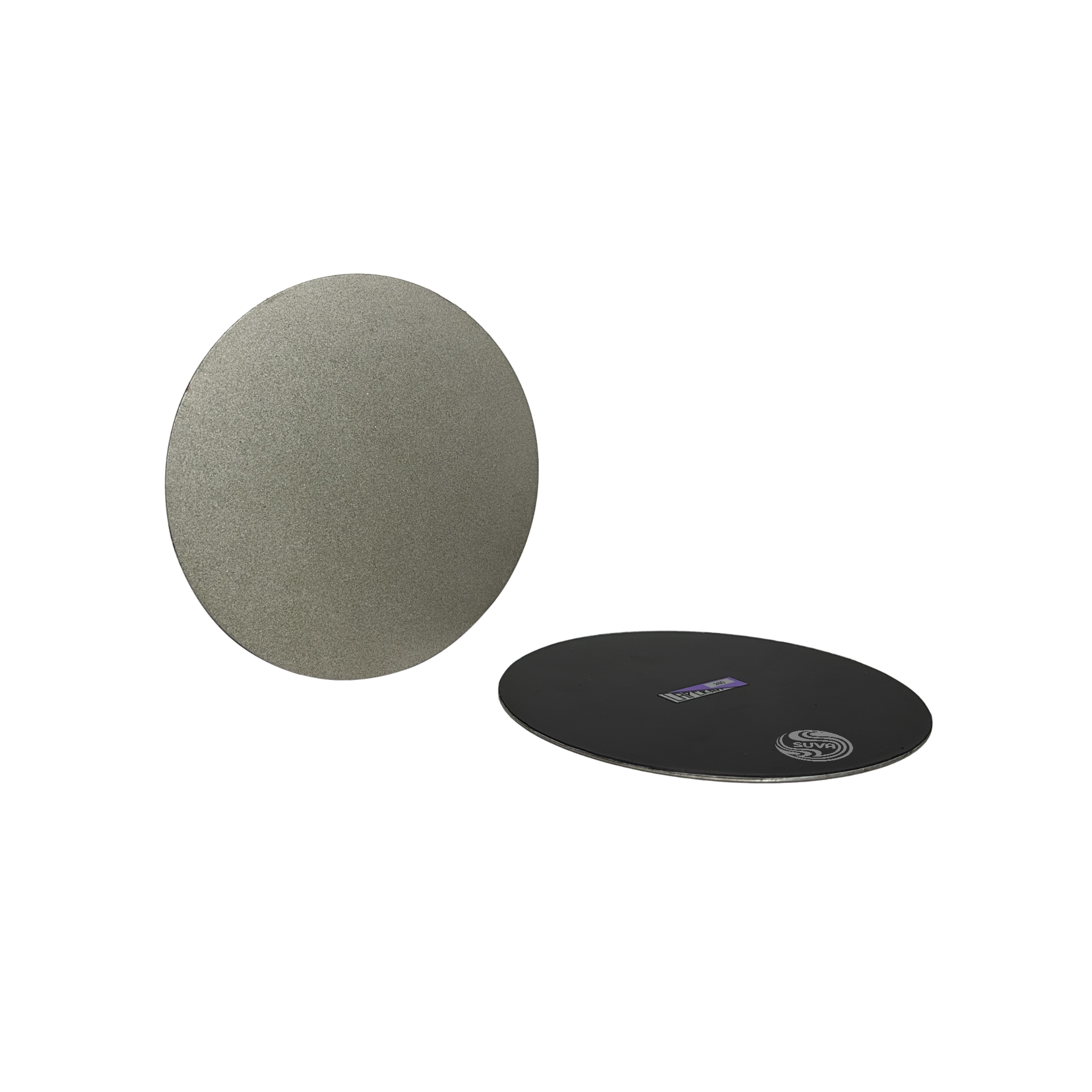 Photo of Front & Back of Lapcraft Magnetic Diamond Laps 6 inch 260 grit at SUVA Lapidary 14356mag