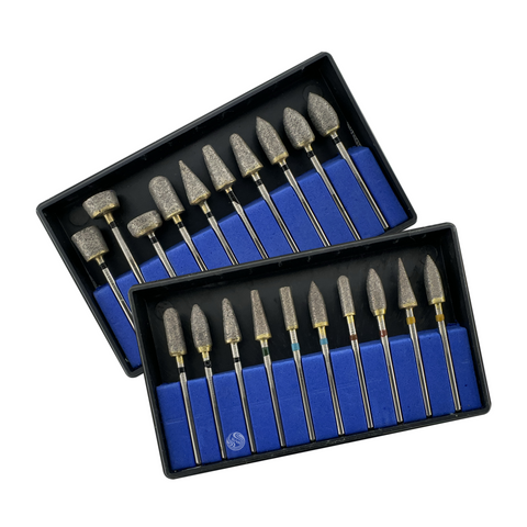 Photo of sintered diamond carving bur sets for sale at SUVA Lapidary Supply
