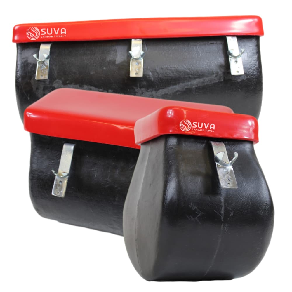 Hoppers & Lids for Diamond Pacific Mini-Sonic & Vibro-Sonic Vibratory Tumblers for sale at SUVA Lapidary Supply Hoppers & Lids for Diamond Pacific Mini-Sonic & Vibro-Sonic Vibratory Tumblers for sale at SUVA Lapidary Supply