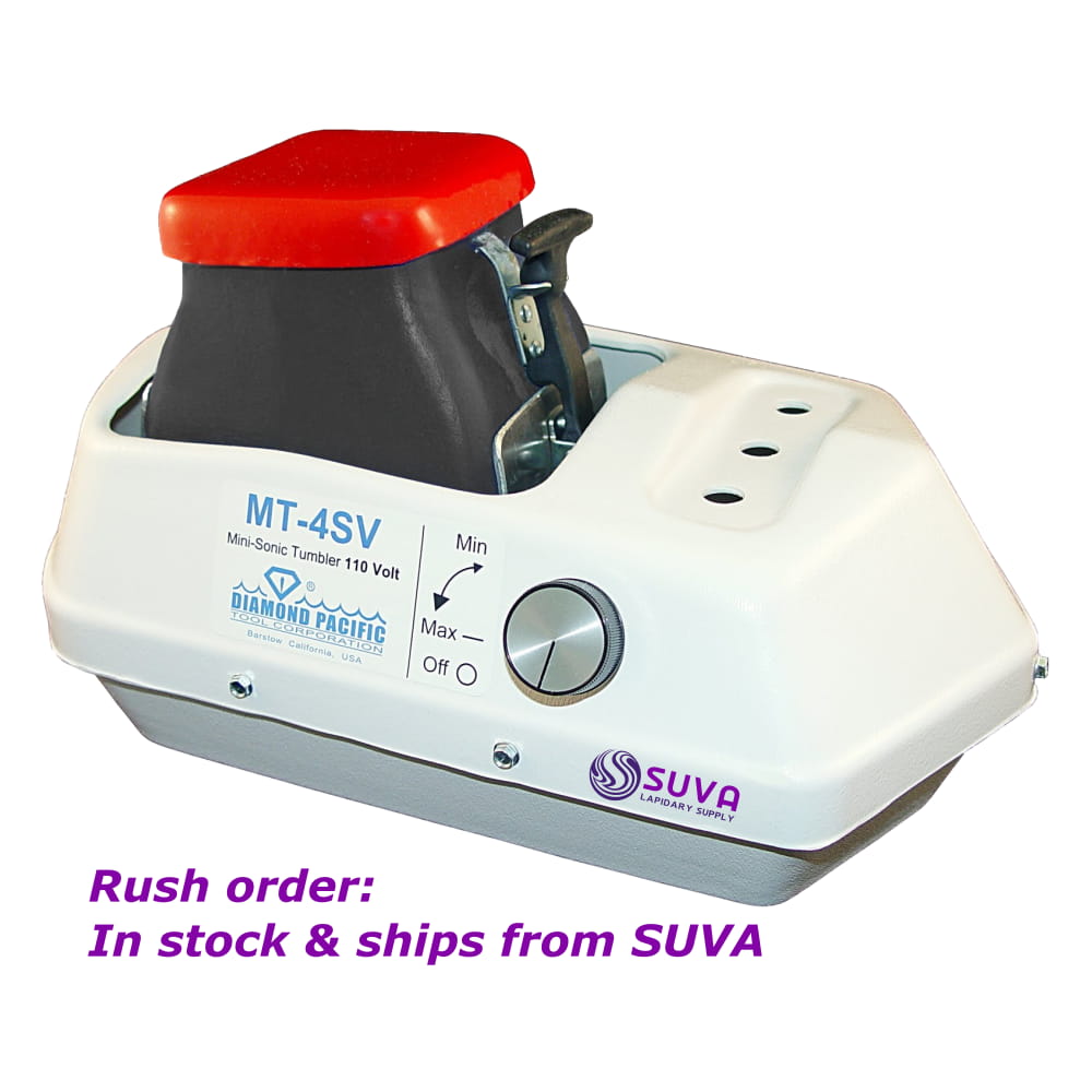 Diamond Pacific MiniSonic Vibratory Tumblers for sale at SUVA Lapidary