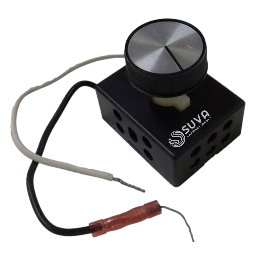 Photo of Diamond Pacific Mini-Sonic Tumbler Speed Control Knob at SUVA Lapidary Supply 400-401996 400-401997
