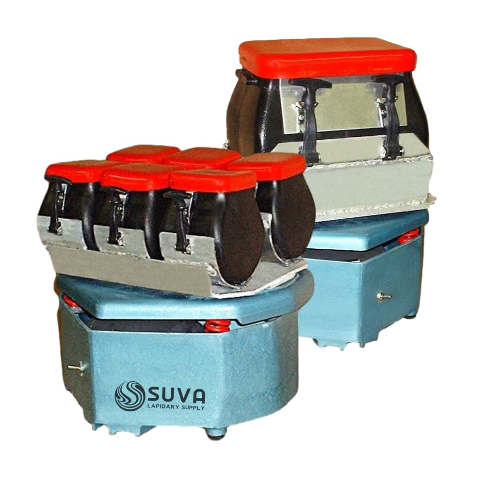 Diamond Pacific Vibra-Sonic VSV-Series Vibratory Tumblers for sale at SUVA  Lapidary Supply