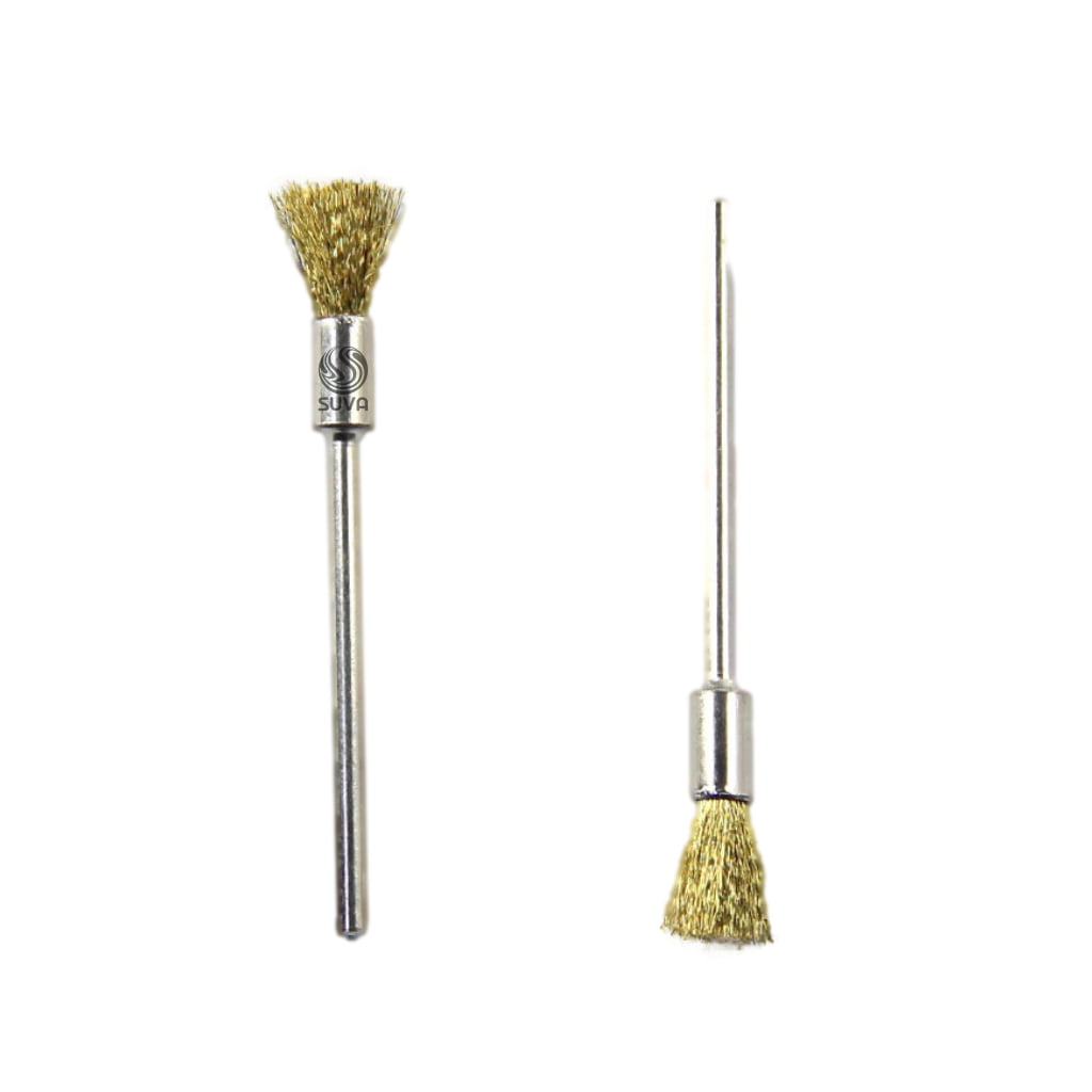 Crimped Brass Wire Polishing Burs for sale at SUVA Lapidary Supply