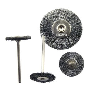 Photo of Crimped Steel Wire Polishing Burs Wheel 22 x 2.5 mm at SUVA Lapidary Supply