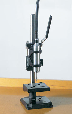 Photo of Foredom Drill Press Stand for Foredom Flex Shaft Handpieces H.30, H.30H, H.44 at SUVA Lapidary Supply P-DP30